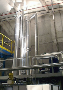 Concentration of pharmaceutical tanks wash water